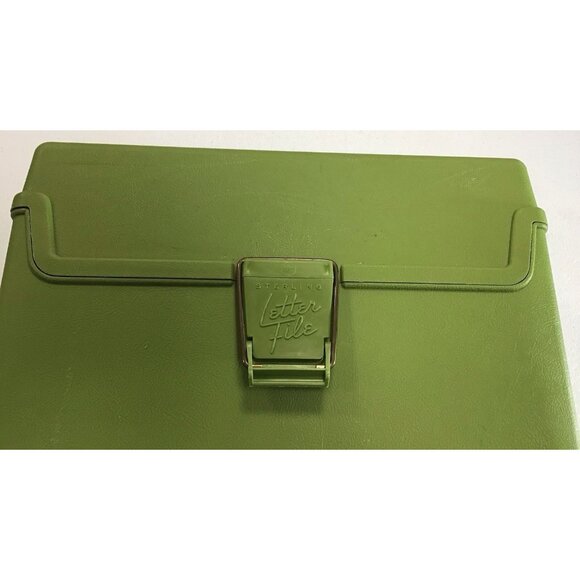 Vintage Light Green Sterling Plastics Co. Letter File Storage Box 1970's - Picture 9 of 9